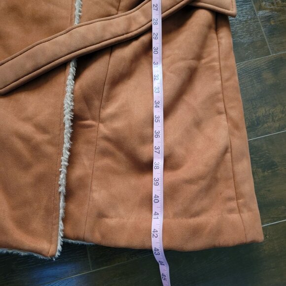 Anthropologie Hutch Daisy Fringe Coat Womens 2X Retro Penny Lane Country Faux Fu - Picture 8 of 10